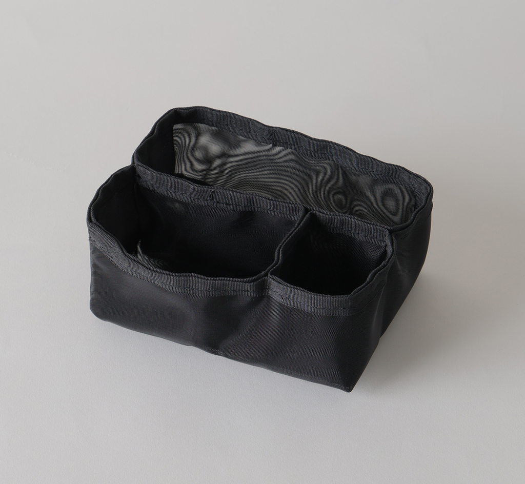 予約販売【新作】BISOU×L'EAU マルチポーチ / デニム / L mini（ネイビー・ライトブルー） - yUKI TAKESHIMA